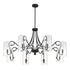 Calgary 8-Light Chandelier in Matte Black