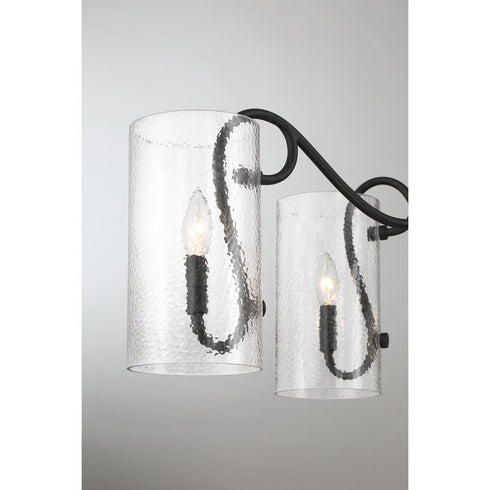 Calgary 6-Light Oval Chandelier in Matte Black