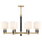Conrad 8-Light Chandelier in Warm Brass