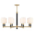 Conrad 8-Light Chandelier in Warm Brass