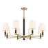 Conrad 8-Light Chandelier in Warm Brass