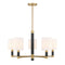 Conrad 5-Light Chandelier in Warm Brass