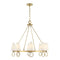 Wilkes 8-Light Chandelier in Warm Brass by Dann Foley