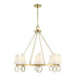 Wilkes 8-Light Chandelier in Warm Brass by Dann Foley