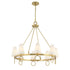 Wilkes 8-Light Chandelier in Warm Brass by Dann Foley