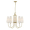 Wilkes 5-Light Chandelier in Warm Brass by Dann Foley