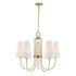 Wilkes 5-Light Chandelier in Warm Brass by Dann Foley