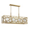 Balfour 8-Light Linear Chandelier in Warm Brass