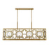 Balfour 8-Light Linear Chandelier in Warm Brass