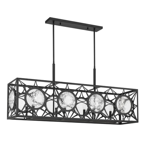 Balfour 8-Light Linear Chandelier in Warm Brass