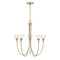 Florena 5-Light Chandelier in Noble Brass by Breegan Jane
