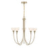 Florena 5-Light Chandelier in Noble Brass by Breegan Jane