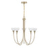 Florena 5-Light Chandelier in Noble Brass by Breegan Jane