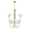 Florena 10-Light Chandelier in Noble Brass by Breegan Jane