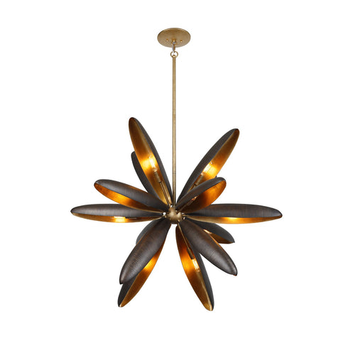 Estrella Del Mar 14-Light Chandelier in Centura with Burnished Gold by Breegan Jane