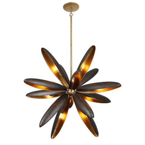 Estrella Del Mar 14-Light Chandelier in Centura with Burnished Gold by Breegan Jane