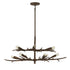 Palisades 12-Light Chandelier in Bark by Breegan Jane