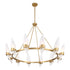 Nouvel 12-Light Chandelier in Warm Brass