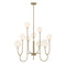 Chester 9-Light Chandelier in Noble Brass