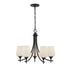 Octave 5-Light Chandelier in Warm Brass