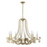 Lombard 8-Light Chandelier in Noble Brass