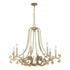 Lombard 8-Light Chandelier in Noble Brass