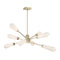 Leland 8-Light Chandelier in Noble Brass by Dann Foley