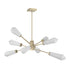 Leland 8-Light Chandelier in Noble Brass by Dann Foley