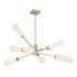 Leland 8-Light Chandelier in Noble Brass by Dann Foley