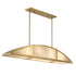 Legacy 4-Light Linear Chandelier in Warm Brass by Breegan Jane