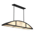 Legacy 4-Light Linear Chandelier in Warm Brass by Breegan Jane