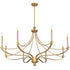 Preserve 8-Light Chandelier in Warm Brass