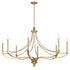 Preserve 8-Light Chandelier in Warm Brass