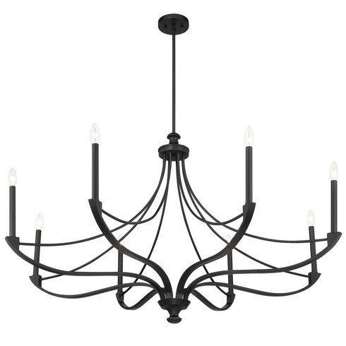 Preserve 8-Light Chandelier in Warm Brass