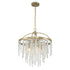 Jeanette 4-Light Chandelier in Noble Brass