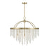 Jeanette 8-Light Chandelier in Noble Brass