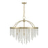 Jeanette 8-Light Chandelier in Noble Brass