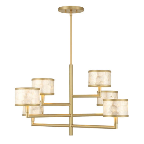 Mariquita 6-Light Chandelier in Spun Gold by Breegan Jane