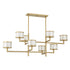 Mariquita 8-Light Chandelier in Spun Gold by Breegan Jane