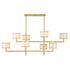Mariquita 8-Light Chandelier in Spun Gold by Breegan Jane