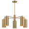 Lio 5-Light Chandelier in Noble Brass by Breegan Jane