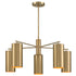 Lio 5-Light Chandelier in Noble Brass by Breegan Jane