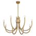 Sorrento 8-Light Chandelier in Noble Brass