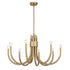 Sorrento 8-Light Chandelier in Noble Brass