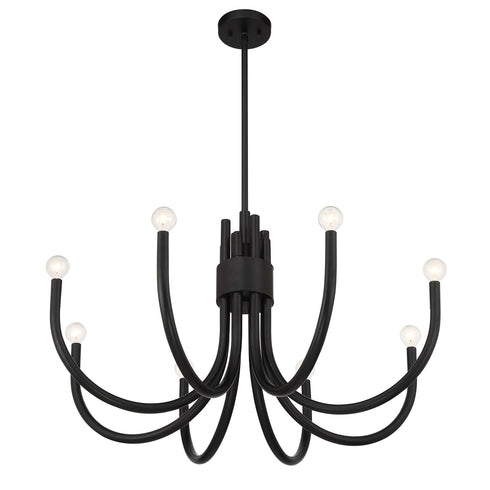 Sorrento 8-Light Chandelier in Noble Brass