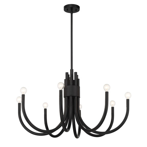 Sorrento 8-Light Chandelier in Noble Brass