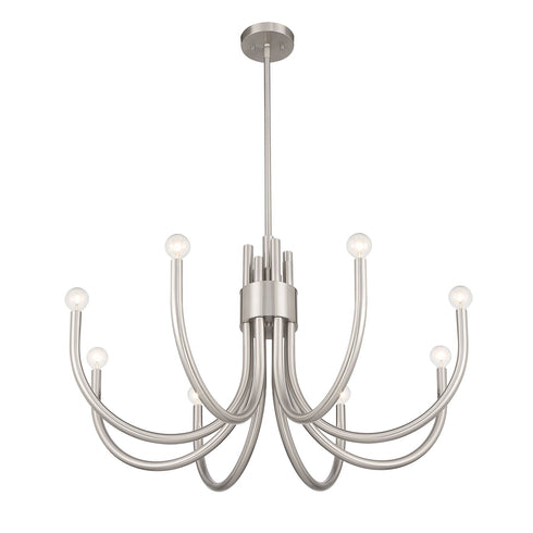 Sorrento 8-Light Chandelier in Noble Brass