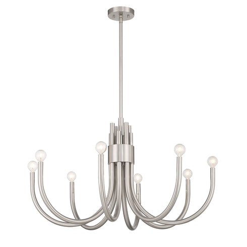 Sorrento 8-Light Chandelier in Noble Brass