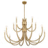 Sorrento 15-Light Chandelier in Noble Brass