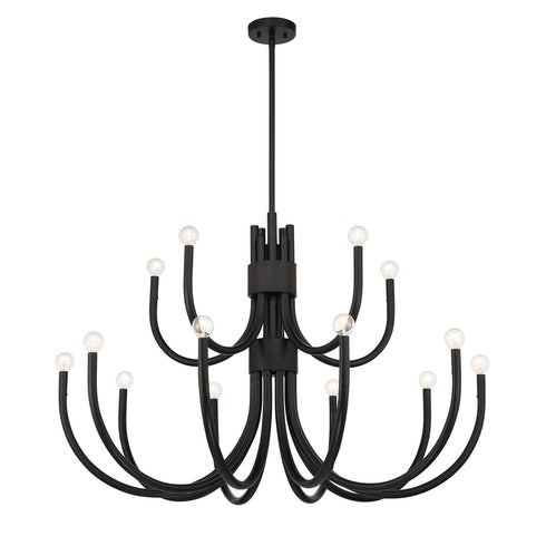 Sorrento 15-Light Chandelier in Noble Brass